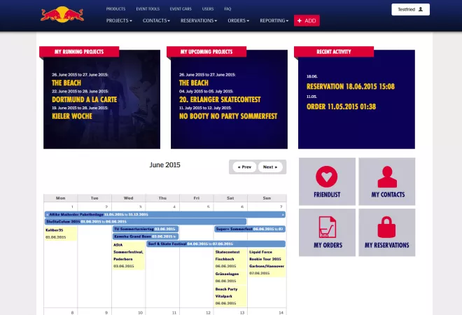 Projektmanagment für Red Bull