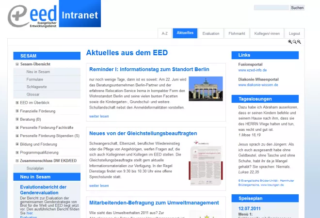 EED-Intranet / -Wissensdatenbank